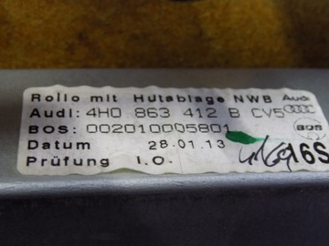 фото thumb №5, 4h0863412b шторка електрична задній скло audi a8