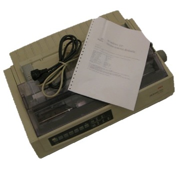 OKI Microline 3321 матричный принтер с бумагой!