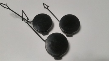 фото thumb №1, Vw touran рестайлинг заглушка фаркоп чёрный mat зад 1t0