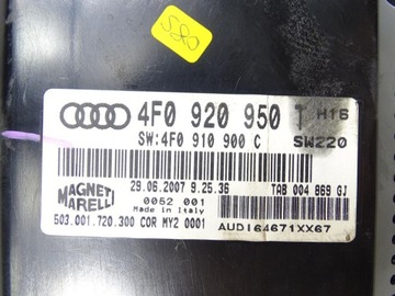 фото thumb №6, Спідометр  прилади audi a6 c6 4f 2.0tfsi 2005-2011 bpj 4f0920950t