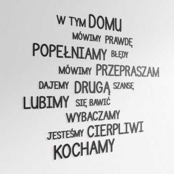 3D надписи, настенные слова, буквы для стены, 3-9 см.