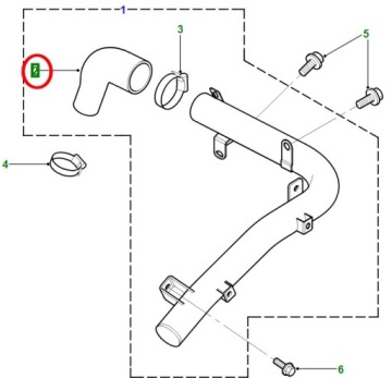 фото thumb №2, Freelander 2.0 td4 труба wąż коліно турбіни 00-06