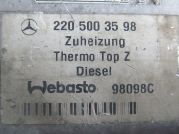 фото thumb №5, Обогреватель webasto top z/c-d mercedes 2205003598