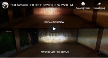 Светодиодная лампа BA20D 35W 12V для скутера Romet Junak Zipp