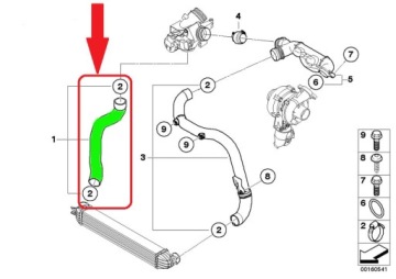Труба патрубок інтеркулер mini cooper 1.6 d r55 r56 Недорого, фото thumb