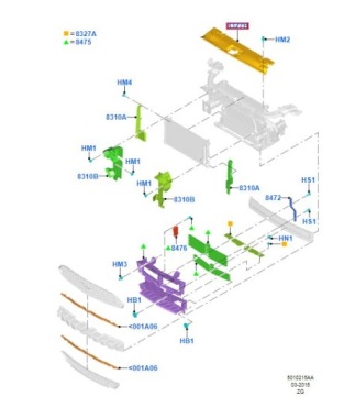 Накладка поперечина передний mustang 2015-2017 Доставка, фото thumb