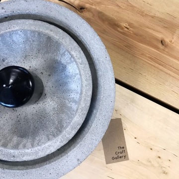 BETONOWA MISA z BETONU MISKA SLIM S ZŁOTA 25 cm