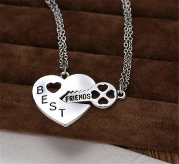 ОЖЕРЕЛЬЕ ДРУЖБА сердце ЛУЧШИЕ ДРУЗЬЯ BFF X2