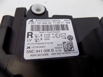 фото thumb №14, Лампа перед правая vw tiguan ii 16- 5nc941006b uk