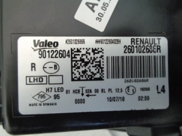 фото thumb №9, Renault оригинальный номер 260100033r лампа передняя