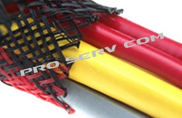 OPLOT NA KABLE POLIESTER 20-33mm CZARNO*CZERWON V1 *** 1m