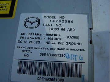 фото thumb №5, Mazda 5 радио cc9366ar0 05-