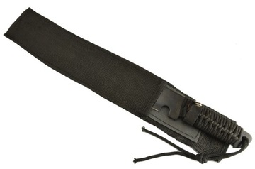 MACZETA NÓŻ DUŻA 50cm STAL OPLOT POKROWIEC BLACK