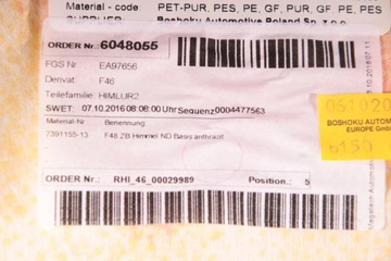 фото thumb №5, Bmw x1 f48 - стеля czarna m-pakiet комплект