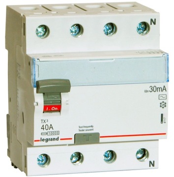 ДИФФЕРЕНЦИАЛЬНЫЙ ВЫКЛЮЧАТЕЛЬ LEGRAND TX³ 4P 40A 411708