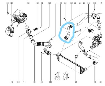 фото thumb №3, Шланг turbo інтеркулер renault master 2.3 dci