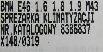 фото thumb №7, Bmw e46 1.6 1.8 m43 компрессор кондиционера 8386837