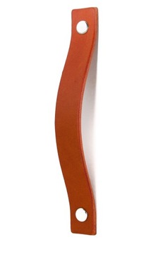COLORISO ORANGE кожаная мебельная ручка 96мм