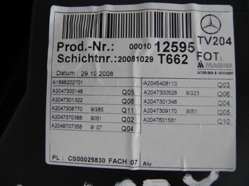 фото thumb №7, Обшивка обивка дверь левый задняя mercedes glk x204