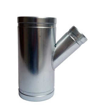 Trójnik redukcyjny 2x120/1x100mm do odciągu wąż rura spiro PUR wentylator