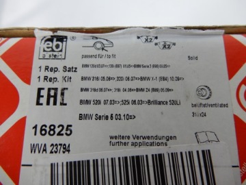 Febi bilstein тормозная колодка тормозной комплект . fe16825 с Разборки, фото thumb