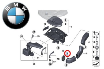 фото thumb №8, Оригинальная запчасть канал воздуховод впускной bmw x3 f25 x4 f26