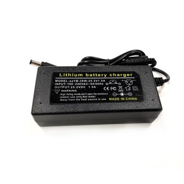 24V 18Ah 6S6P Li-ion E-Bike Bateria Z ładowarką