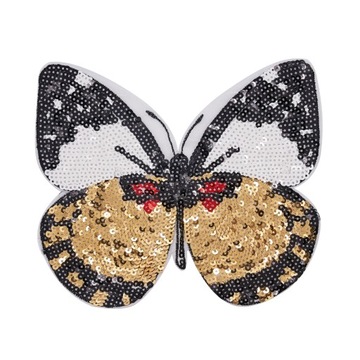 Нашивка для пришивания, аппликация пайеток BUTTERFLY.