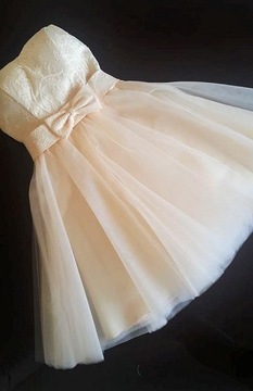 КОРСЕТНОЕ ПЛАТЬЕ ИЗ ТЮЛЯ PinUp АБРИКОС S