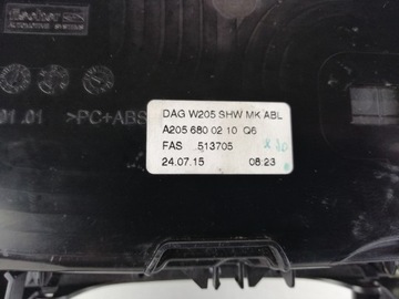 фото thumb №5, Mercedes w205 панель тунель середній amg