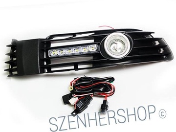 фото thumb №15, Набір протитуманні фари денні w бампер ґрати drl світлодіоди vw passat b5 fl po рестайлінг