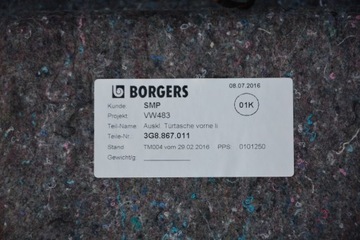 фото thumb №12, 4x обивка дверь обшивки vw arteon 3g8867211