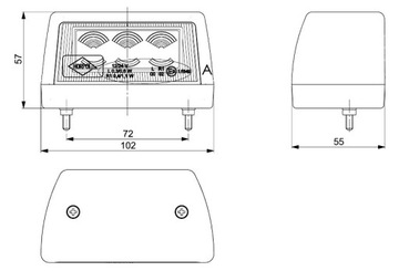 Светодиодная подсветка табло LAMP LTD 2110 AUTO Эвакуатор полуприцеп