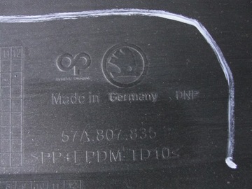 фото thumb №11, Накладка спойлер дифузор задня skoda karoq 57a 2017-