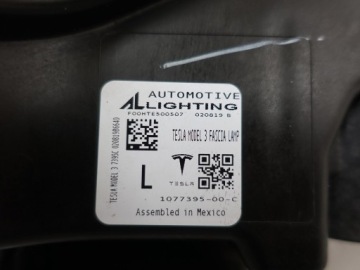 Tesla 3 3 led drl противотуманная фара левая 1077395-00-c Киев, фото thumb