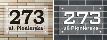 3D АДРЕСНАЯ ДОСКА НОМЕР ДОМА 30х20 + РАССТОЯНИЯ