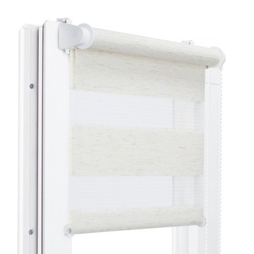 ROLETA DZIEŃ NOC 124x150 CM Z NAPINACZEM KOLORY