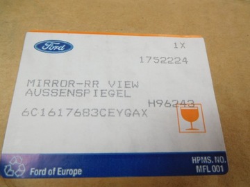 фото thumb №7, Дзеркало заднього виду ліва ford transit 00-14 1752224