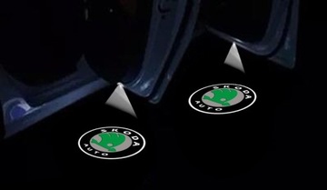 СВЕТОДИОДНЫЙ ЛОГОПРОЕКТОР HD 3D ДЛЯ ДВЕРЕЙ SKODA OCTAVIA I II