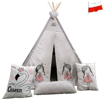 Детская палатка TIPI WIGWAM HOMEK с бархатным ковриком xxl