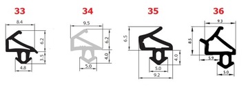 Уплотнители оконные VEKA S-835x