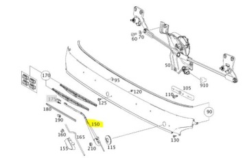 Важіль двірники actros mp4 новий typ Оригінал, фото thumb