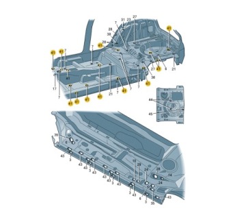фото thumb №2, Заглушка крышка пол подвеска vw aso