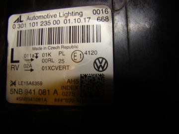 Vw tiguan 5nb941081a full led лампа перед ліва в Україні, фото thumb
