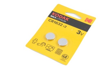 ЛИТИЕВЫЕ БАТАРЕИ KODAK MAX CR 1632 В БЛИСТЕРЕ Х 2 ШТ.