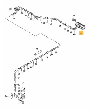фото thumb №9, Насадка склоомивача з підігрівом skoda p. superb 08- , yeti/ vw golf v/vi