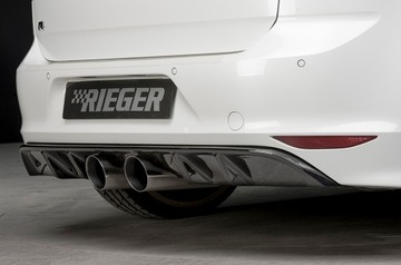 Губка заднего бампера, диффузор, VW Golf 7R 13-16