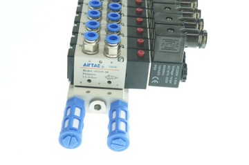 Остров 10 вагинальный Airtac 5/2-1/4-24V соленоидный клапан