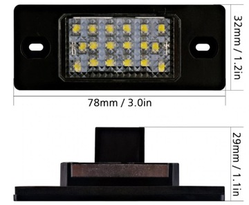 фото thumb №2, Vw 2x світлодіоди номерного знака реєстраційний golf iv v варіант passat b5 fl варіант