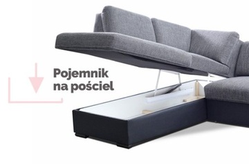 HUSTON nowoczesny wygodny narożnik -automat delfin